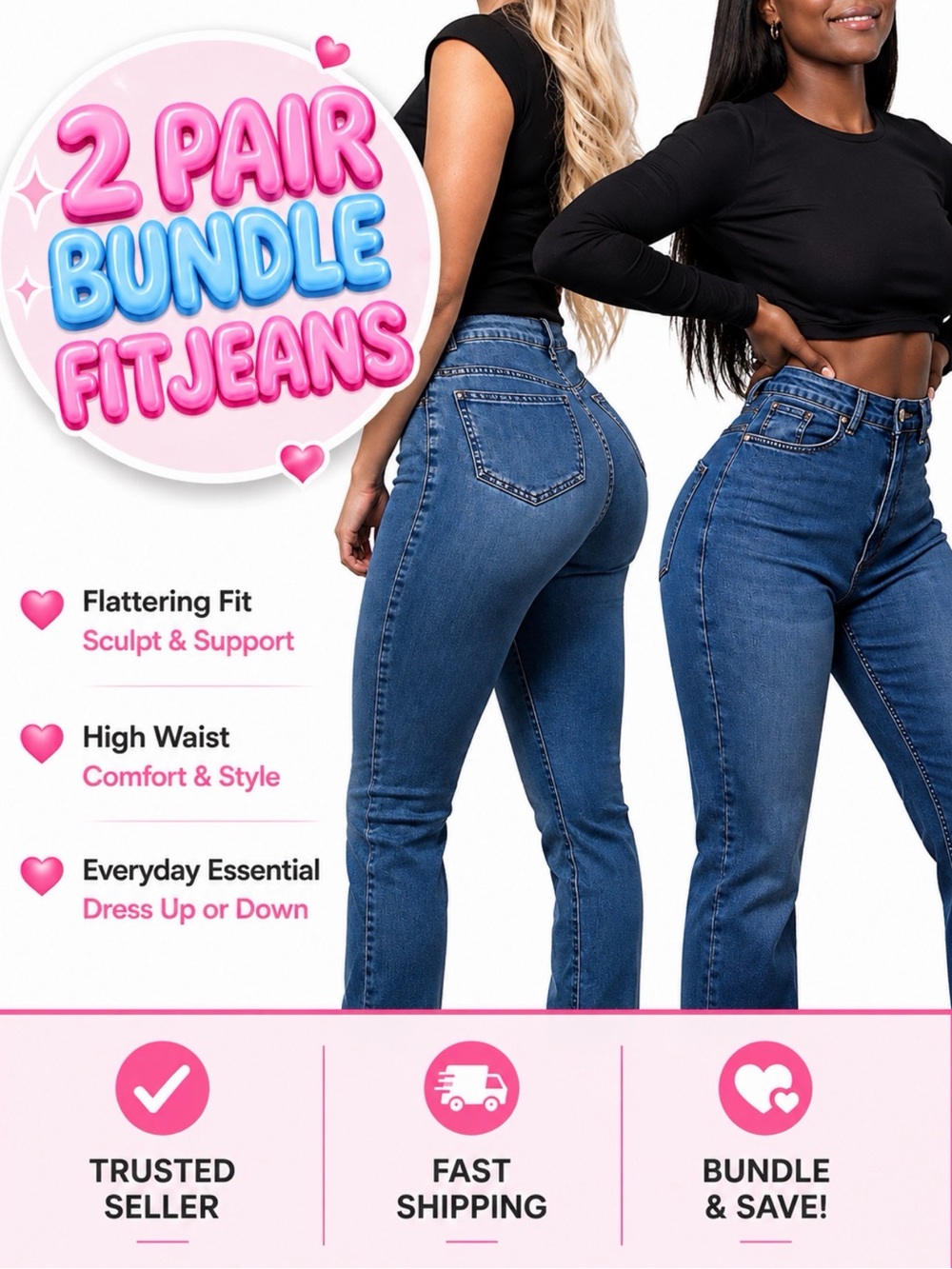 NWOT bundle 2 pairs FITJeans
